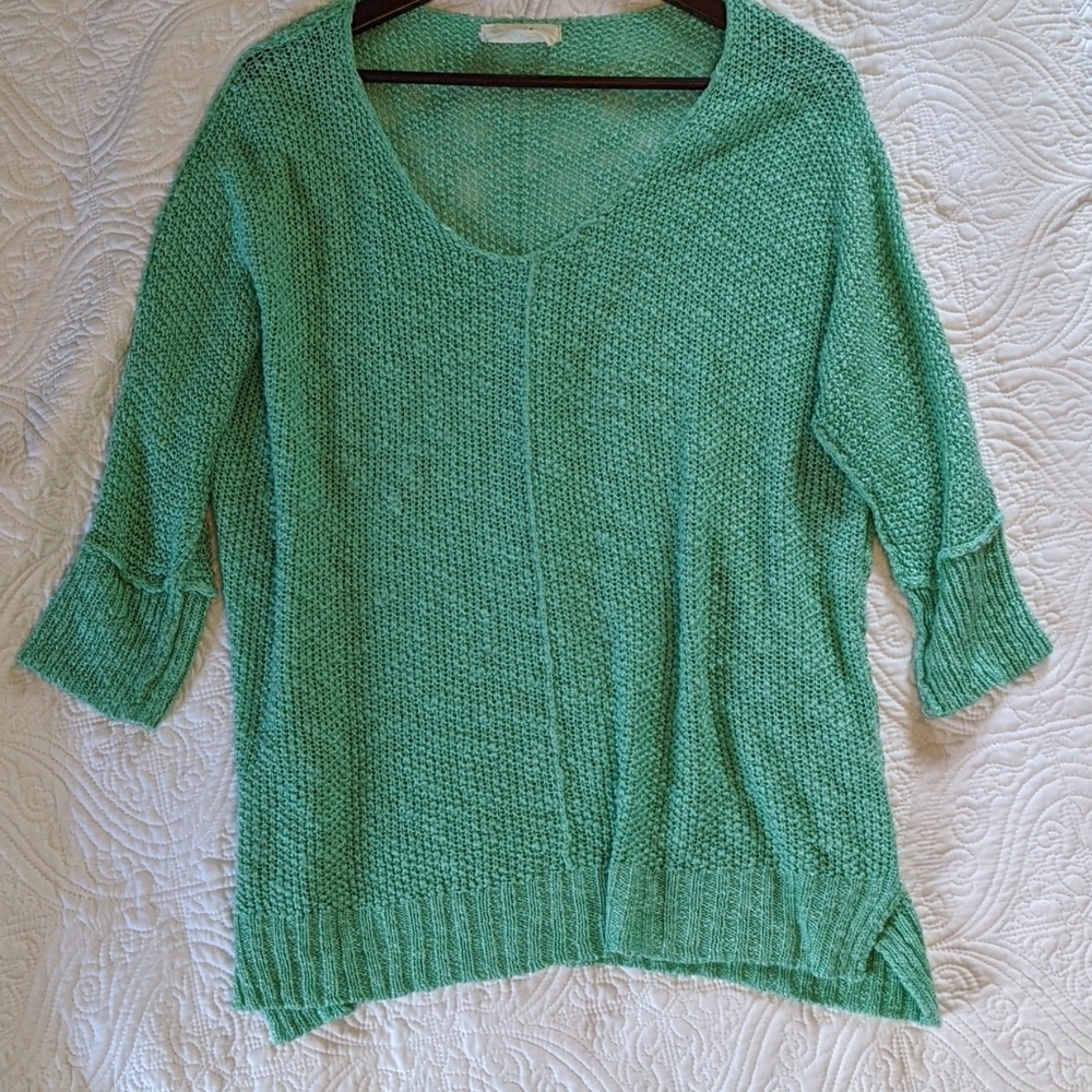 Mint green oversized sweater M